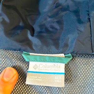 Columbia mens rain jacket new without tags